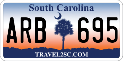 SC license plate ARB695