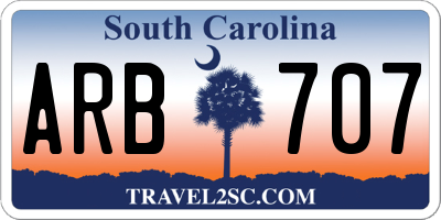 SC license plate ARB707