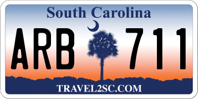 SC license plate ARB711
