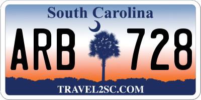 SC license plate ARB728