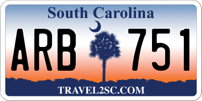 SC license plate ARB751
