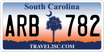 SC license plate ARB782