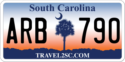 SC license plate ARB790