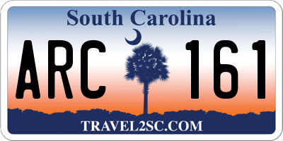 SC license plate ARC161