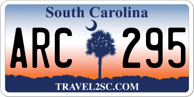 SC license plate ARC295