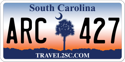 SC license plate ARC427