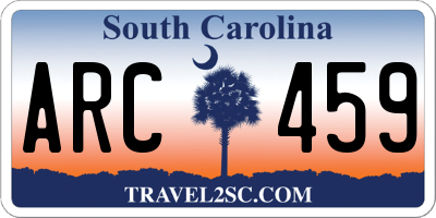 SC license plate ARC459