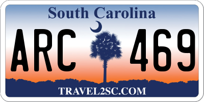 SC license plate ARC469
