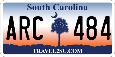 SC license plate ARC484