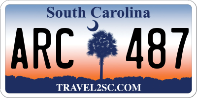 SC license plate ARC487