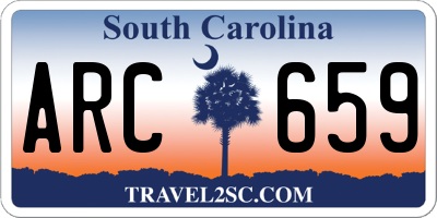 SC license plate ARC659