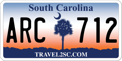 SC license plate ARC712