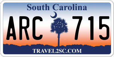 SC license plate ARC715