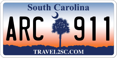SC license plate ARC911