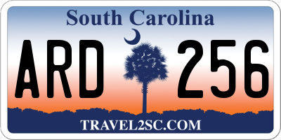 SC license plate ARD256