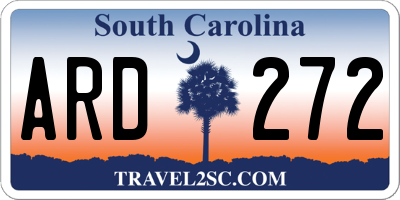 SC license plate ARD272