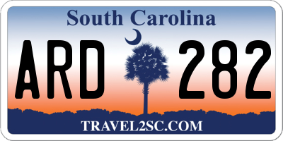 SC license plate ARD282
