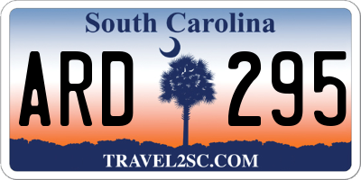 SC license plate ARD295