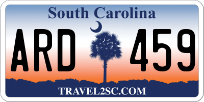 SC license plate ARD459