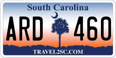 SC license plate ARD460
