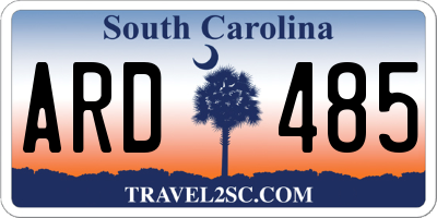 SC license plate ARD485