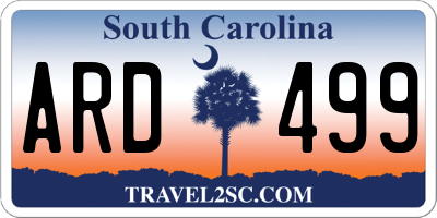 SC license plate ARD499