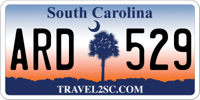 SC license plate ARD529