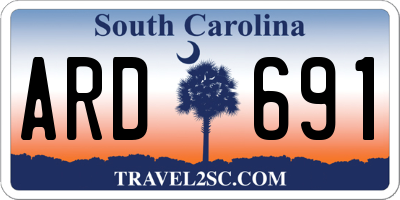 SC license plate ARD691