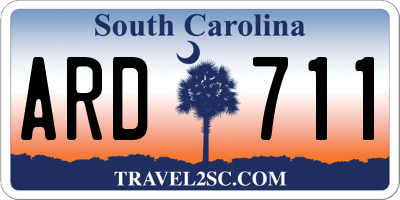 SC license plate ARD711