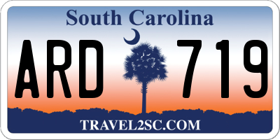 SC license plate ARD719