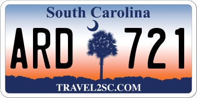 SC license plate ARD721