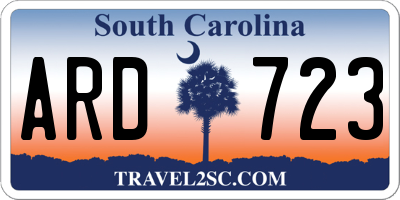 SC license plate ARD723