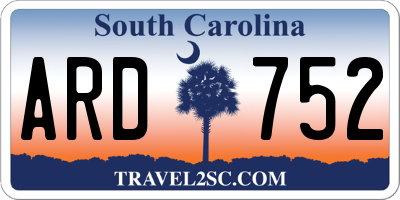 SC license plate ARD752