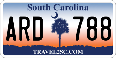 SC license plate ARD788