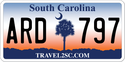 SC license plate ARD797