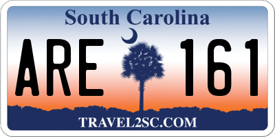 SC license plate ARE161