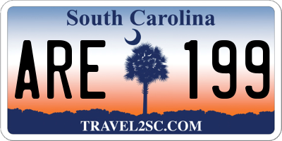 SC license plate ARE199