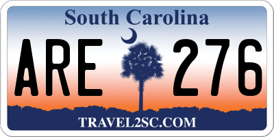 SC license plate ARE276