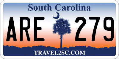SC license plate ARE279