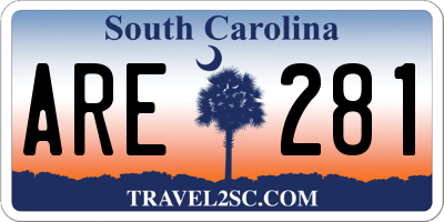 SC license plate ARE281