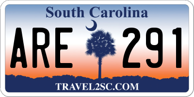 SC license plate ARE291