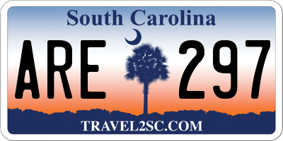 SC license plate ARE297