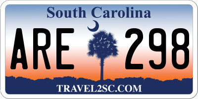 SC license plate ARE298