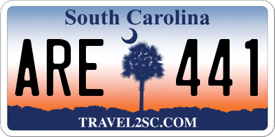 SC license plate ARE441