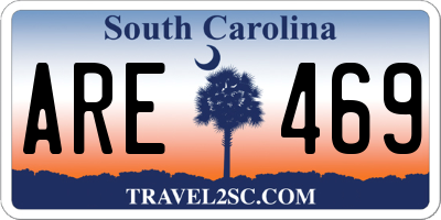 SC license plate ARE469