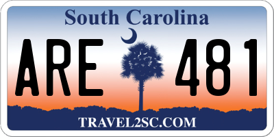 SC license plate ARE481