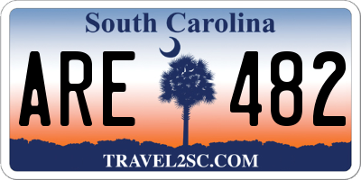SC license plate ARE482