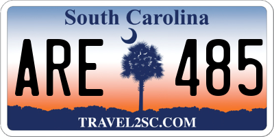 SC license plate ARE485