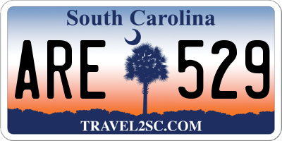 SC license plate ARE529