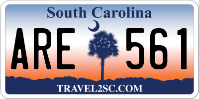 SC license plate ARE561